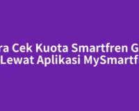 Cara Cek Kuota Smartfren GSM 4G Lewat Aplikasi MySmartfren
