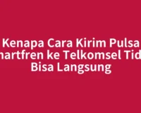 Kenapa Cara Kirim Pulsa Smartfren ke Telkomsel Tidak Bisa Langsung