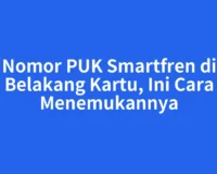 Nomor PUK Smartfren di Belakang Kartu, Ini Cara Menemukannya