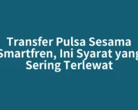 Transfer Pulsa Sesama Smartfren, Ini Syarat yang Sering Terlewat
