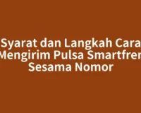 Syarat dan Langkah Cara Mengirim Pulsa Smartfren Sesama Nomor