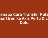 Kenapa Cara Transfer Pulsa Smartfren ke Axis Perlu Dicek Dulu