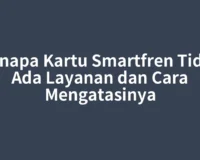 Kenapa Kartu Smartfren Tidak Ada Layanan dan Cara Mengatasinya