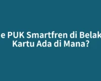 Kode PUK Smartfren di Belakang Kartu Ada di Mana?